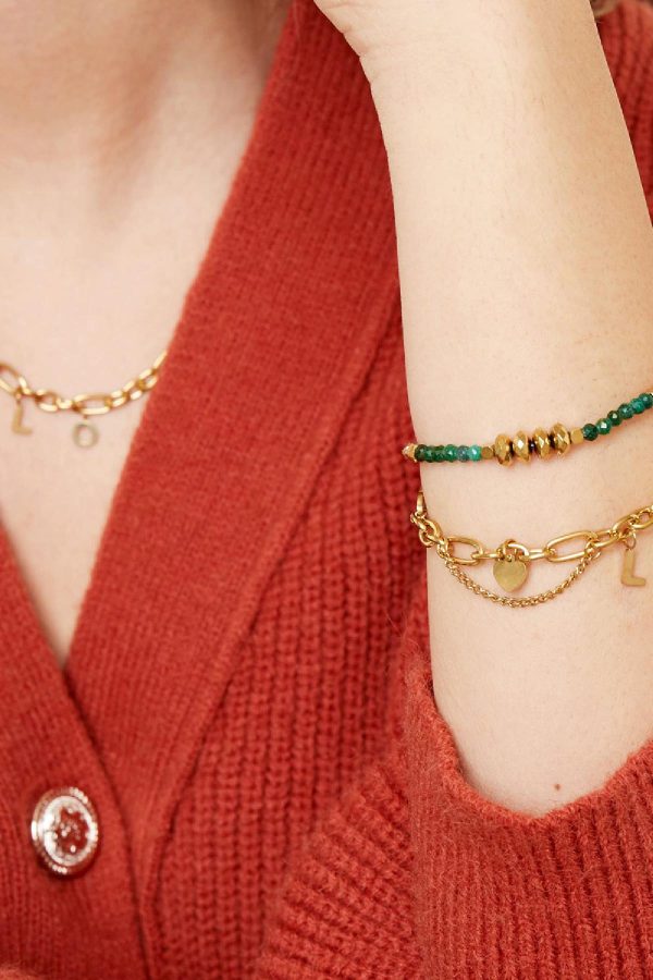 Love armbandje goud/zilver