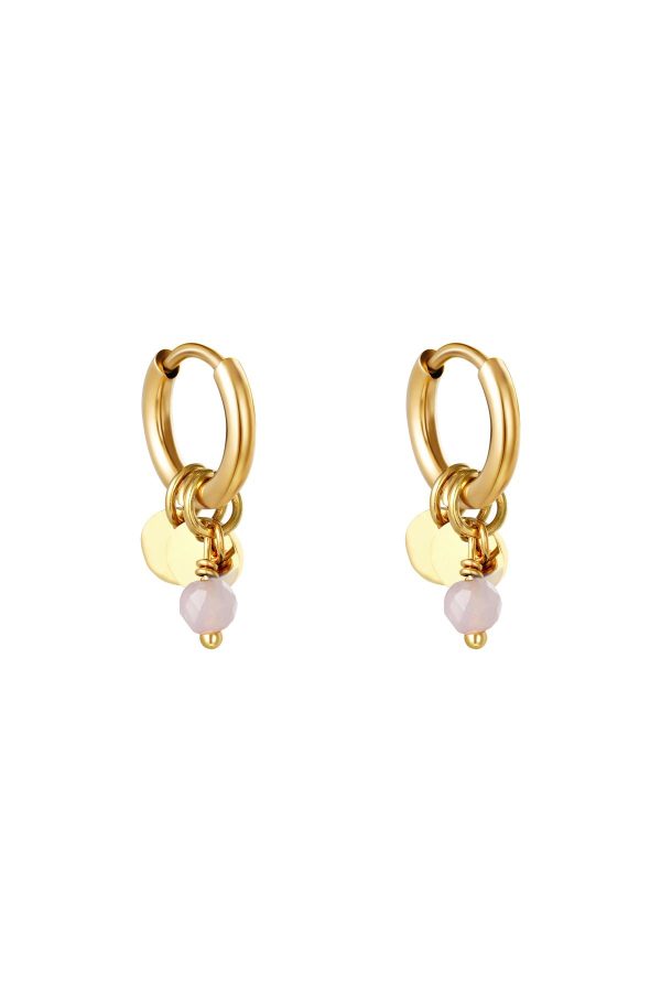 Charms oorbellen goud - Afbeelding 2