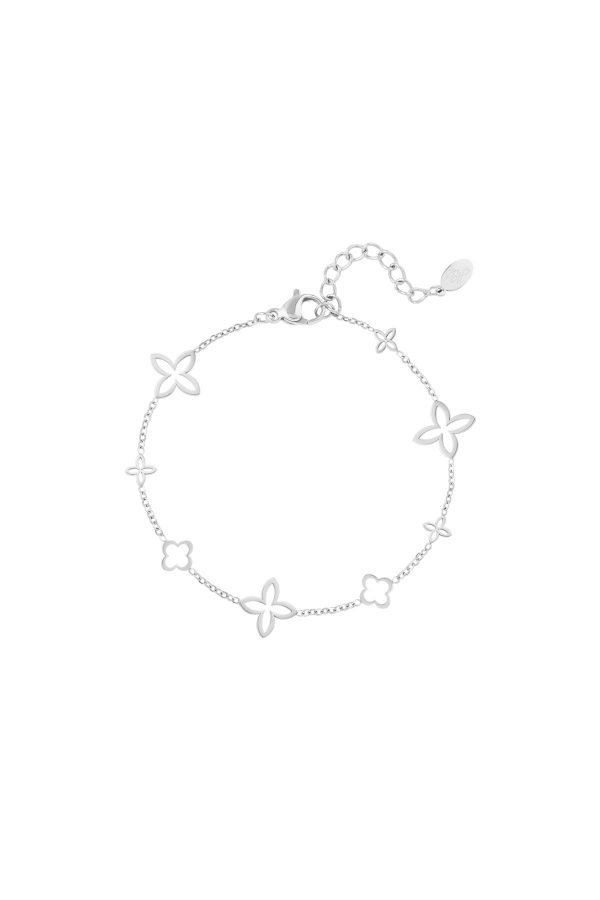 Clover armbandje goud/zilver - Afbeelding 2